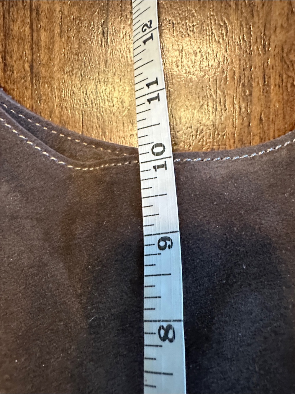 Made in Italy Genuine Suede Hobo Tote Bag - Picture 13 of 15